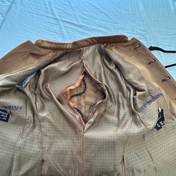 Men’s Indian kurta blazer Nehru Jacket Brown - Picture 5 of 7